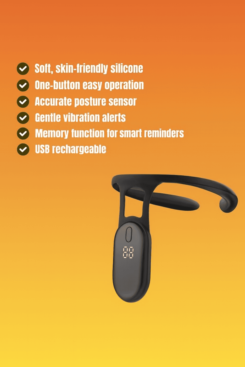 PainLeavesWorld™ Smart Micro Vibration Posture Corrector